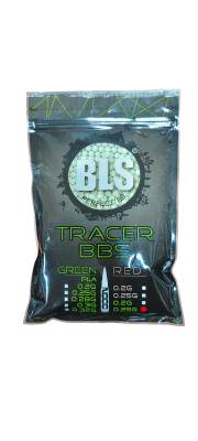 BLS - 0.25g Tracer BBs 2000rds (Verde)