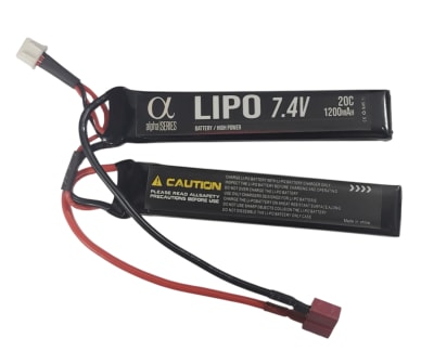 ALPHA SERIES - 7.4V 20C 1200MAH Bi-Panel Batería LIPO (DEAN)