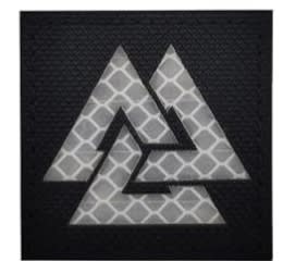 Parche Vikingo Valknut Reflectante