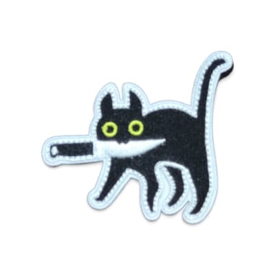 Parche Gato Cuchillo