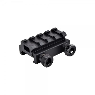 JS-TACTICAL - Montura Alza Mira 4 Espacios 4,5x4x2cm (1/2 Pulgada)