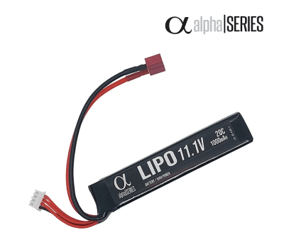 ALPHA SERIES - 11.1V 20C 1000MAH Buffer-Tube Batería LIPO (DEAN)