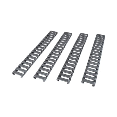 JS-TACTICAL - Pack Montura Cubre Riel 17 Espacios 4 unid. (Black)