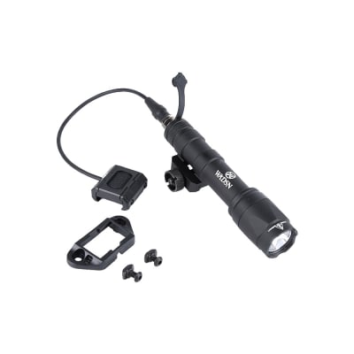 WADSN - Linterna Led 340lm + Control Remoto + Montura Mlok/Keymod (Negro)