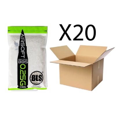 GO PACK! X20 BLS - 0.25g Premium Grade BBS 1kg (Blanco)