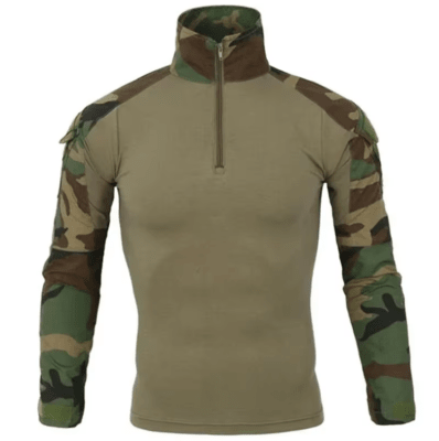 ESDY - Combat Shirt Manga Larga (Woodland) (TALLA 3XL)