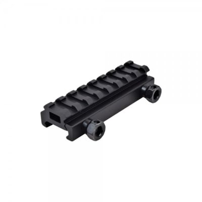 JS-TACTICAL - Montura Alza Mira 8 Espacios 8,5x4x2cm (1/2 Pulgada)