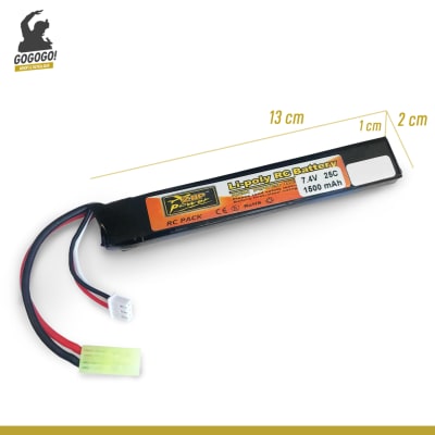ZOP POWER - 7.4V 25C 1500MAH Buffer-Tube Batería LIPO