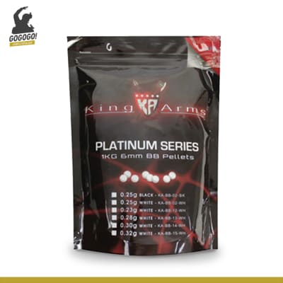 KING ARMS - 0.25g BBS 1kg 4000RDS (Blanco)
