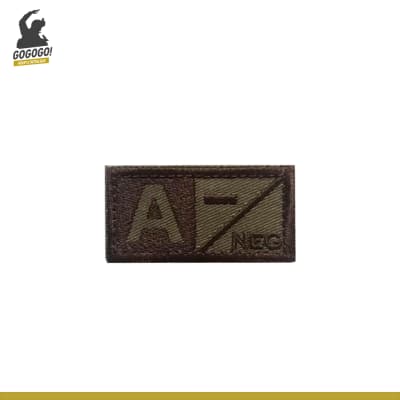 PARCHE A-/NEG 2.5x5 cm. (Tan)