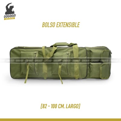 Bolso Porta Réplica Extensible 82-100 cm. (Verde)