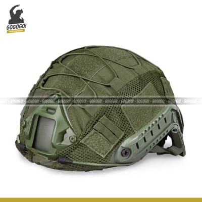 Cubre Casco Fast con Elástico (Verde)