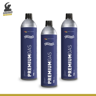 GO PACK! X3 Green Gas Walther Premium 750ml.