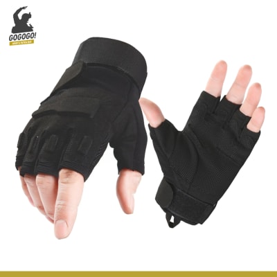 Guantes Tipo Blackhawk Corto (Negro)
