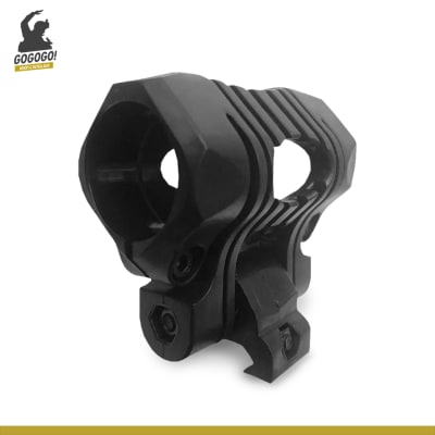 Montura Linterna 3 Posiciones Picatinny (Negro)