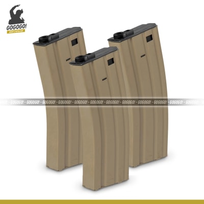 GO PACK! - X3 Mag Specna Arms MIDCAP Full Metal (Tan)