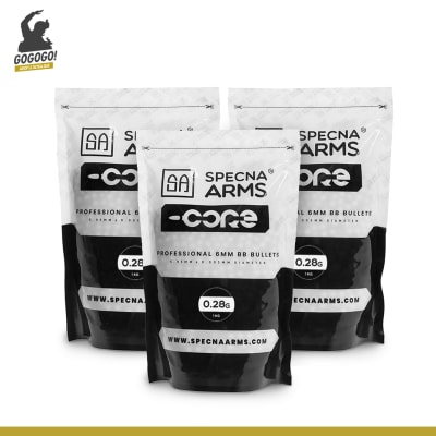 GO PACK! X3 SPECNA ARMS 0.28g BBS (Blanco)