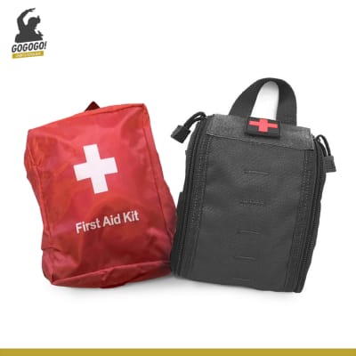 GO PACK! Pack Primeros Auxilios Estuche + Pouch Medico Negro