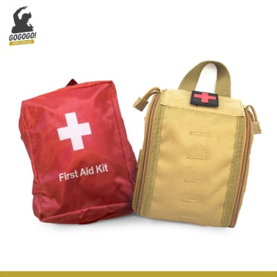 GO PACK! Pack Primeros Auxilios Estuche + Pouch Medico Coyote