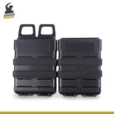 Porta Cargador Rígido Doble (Negro)