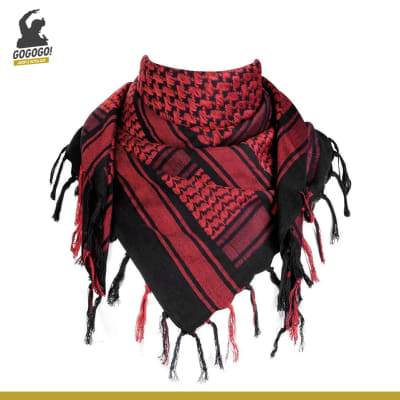 Shemagh (Negro/Rojo)