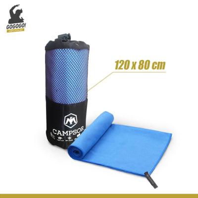 CAMPSOR - Toalla Microfibra 120x80 cm (Medium)(Azul)