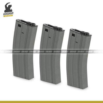 GO PACK! - X3 Mag Specna Arms HICAP Full Metal (Gris)