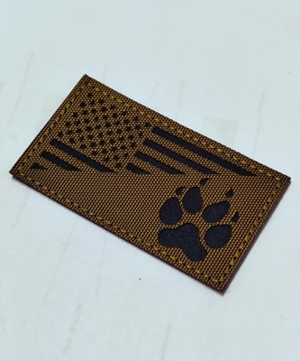Parche Bandera USA K9 (Coyote)