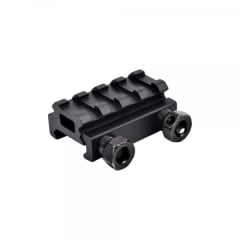 JS-TACTICAL - Montura Alza Mira 4 Espacios 4,5x4x2cm (1/2 Pulgada)