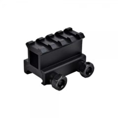 JS-TACTICAL - Montura Alza Mira 4 Espacios 4,5x4x3,1cm (1 Pulgada)