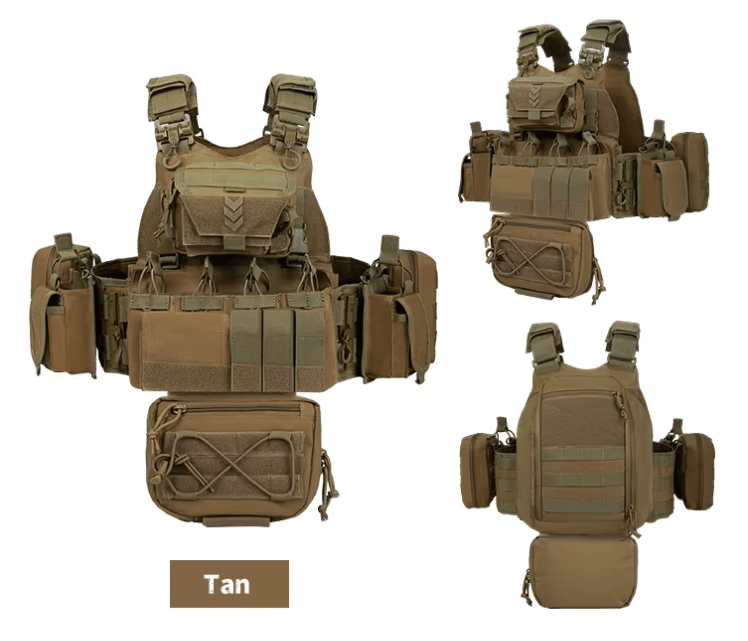 YAKEDA - Chaleco Porta Placa VT-8833 (Coyote) | GO GO GO Airsoft