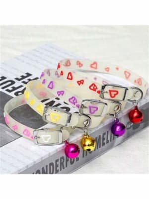 Wonder Cat Collar Gato Silicona Diseño Corazon1