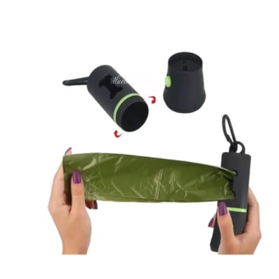 dispensador bolsa con linterna