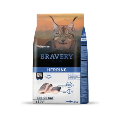 Bravery Herring Cat Senior 2 kg1