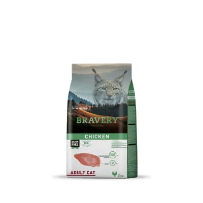 Bravery cat adulto chicken 2 kg