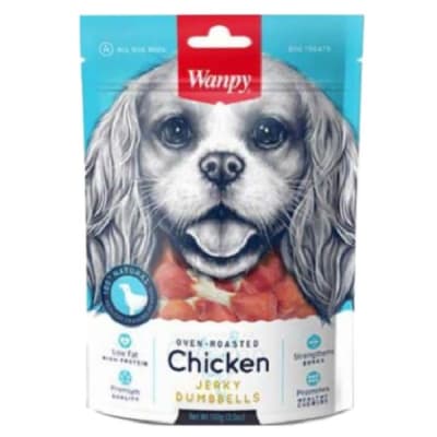 Wanpy Chicken Jerky Dumbbells 100 gr1
