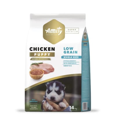 amity low grain chicken puppy 14 kg1