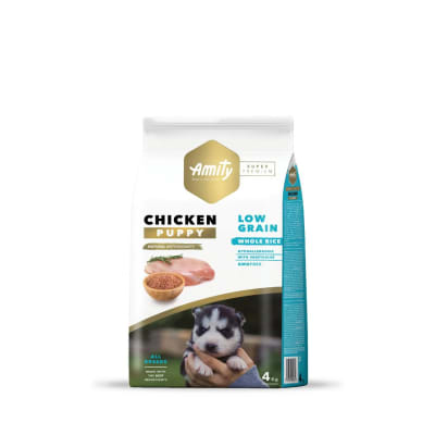 amity low grain chicken puppy 4 kg