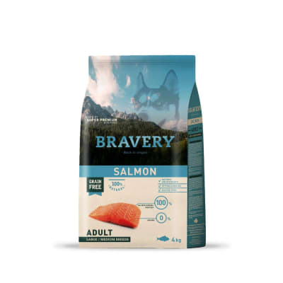 bravery salmon puppy large/medium 4 kg1