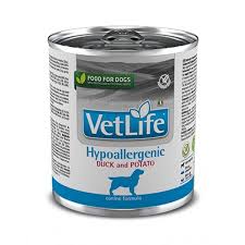 Vet Life WF Dog Hypoallergenic Duck  and Potato 300 gr1