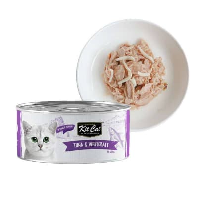 Kit Cat Deboned Tuna&Whitebatt Topp 80gr