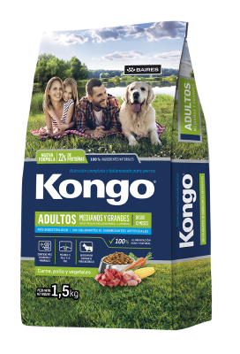 kongo adulto raza mediana/grande 1.5 kg1