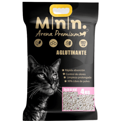 Arena minino 4 kilos talco