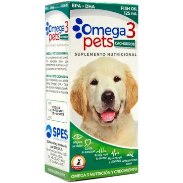 V-omega 3 Pets Cachorro Sol Oral 125 ml1
