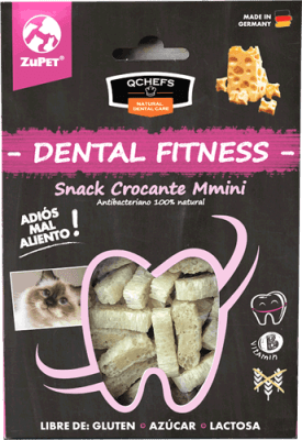 Qchefs dental fitness para gato crocante mmni 60 gramos1