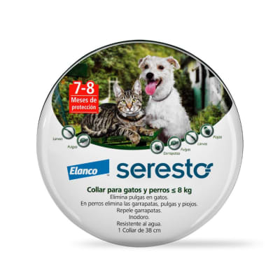 Seresto collar perro/gato 0-8kilos 38 cm 1 unidad