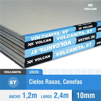 Volcanita estándar interior borde rebajado