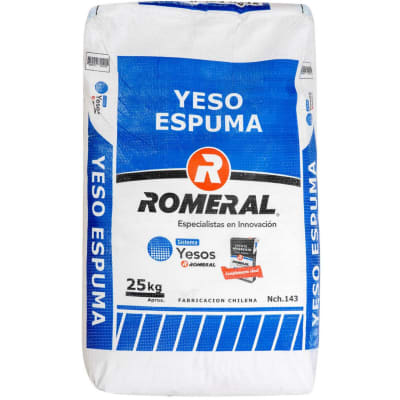Yeso espuma romeral 25 kg