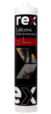 Silicona alta temperatura roja Rex
