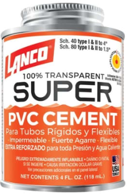 Adhesivo PVC transparente Lanco